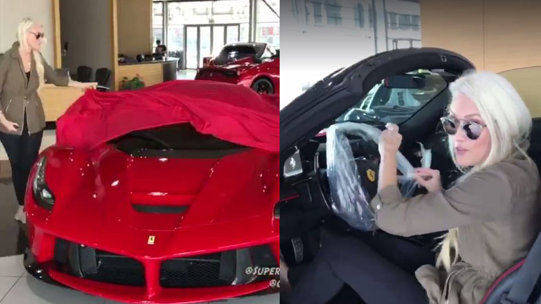 Ferrari αξίας 7,3 εκατομμυρίων για την κυρία!